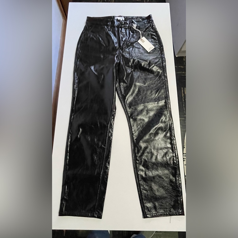 GOOD AMERICAN Pants Women's 2 / 26‎ Black  Faux Leather NWT